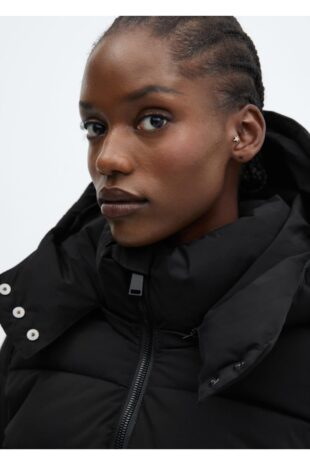 پالتو سیاه زنانه مانگو 57038267