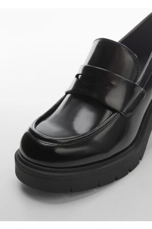 کفش راحتی سیاه زنانه مانگو 57045972