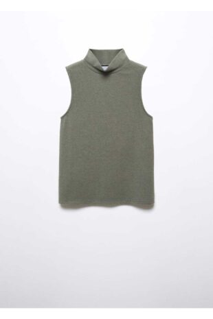 تی شرت خاکی زنانه مانگو 57085989