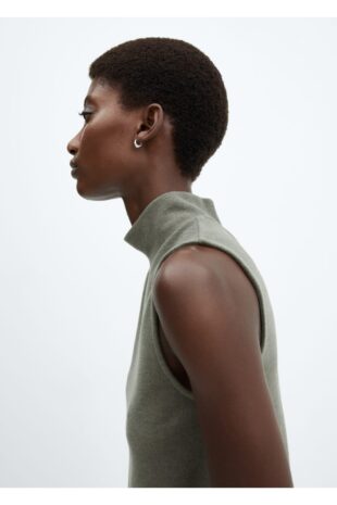 تی شرت خاکی زنانه مانگو 57085989