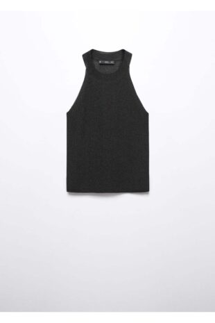 تی شرت سیاه زنانه مانگو 57097716