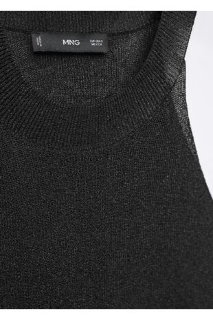 تی شرت سیاه زنانه مانگو 57097716