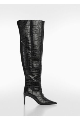 بوت سیاه زنانه مانگو 57037712