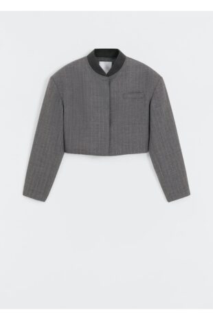 کت خاکستری زنانه مانگو 57086017