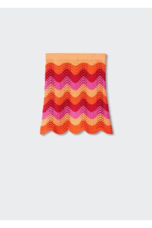 دامن نارنجی زنانه مانگو 57040250