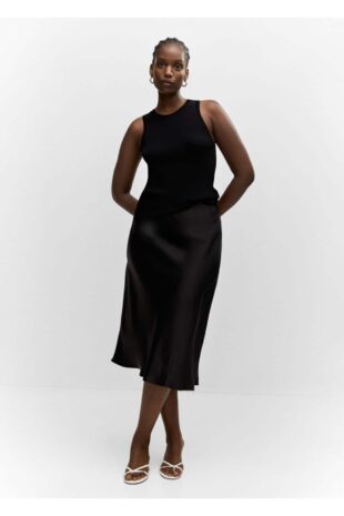 دامن سیاه زنانه مانگو 57030409