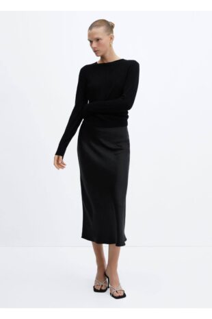 دامن سیاه زنانه مانگو 57030409