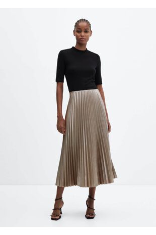 دامن نقره اي زنانه مانگو 57036716