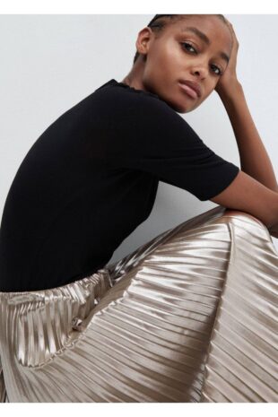 دامن نقره اي زنانه مانگو 57036716