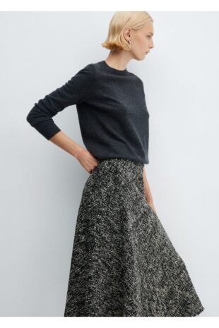 دامن سیاه زنانه مانگو 57087751