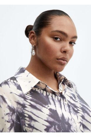 پیراهن بنفش زنانه مانگو 57035811