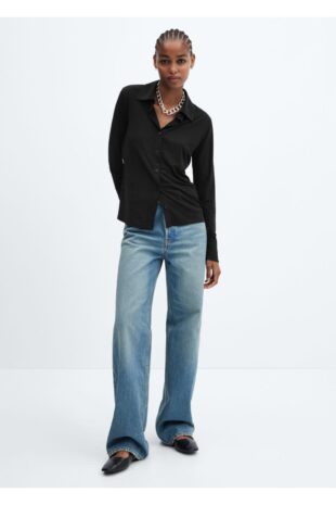 پیراهن سیاه زنانه مانگو 57075978