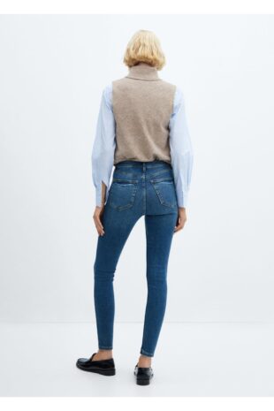 جین آبی فاق نرمال زنانه مانگو 57025140