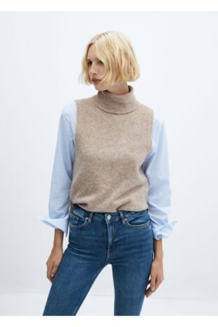 جین آبی فاق نرمال زنانه مانگو 57025140