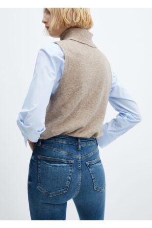 جین آبی فاق نرمال زنانه مانگو 57025140