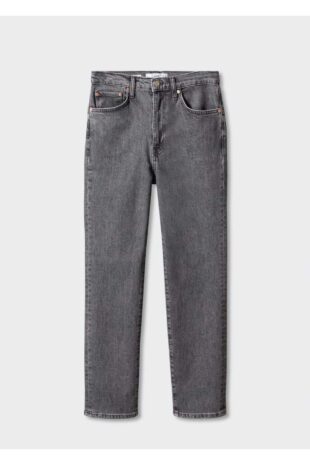 جین خاکستری فاق نرمال زنانه مانگو 57057713