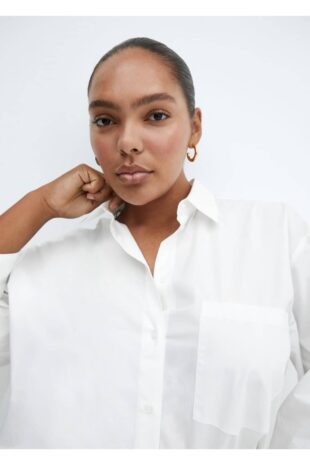 جین خاکستری فاق نرمال زنانه مانگو 57057713