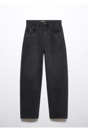 جین سیاه فاق نرمال زنانه مانگو 57086019