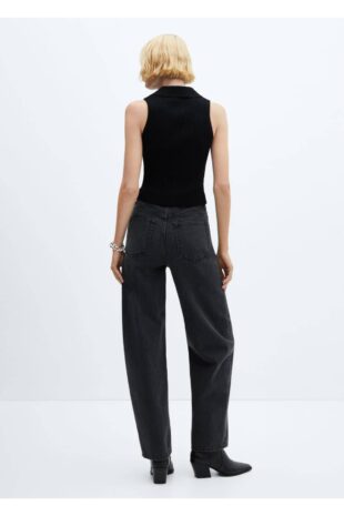 جین سیاه فاق نرمال زنانه مانگو 57086019