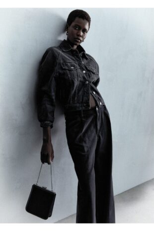 جین سیاه فاق نرمال زنانه مانگو 57086019