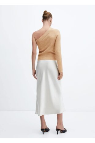 بافت قهوه ای زنانه مانگو 57005814