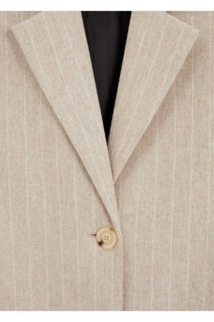 پالتو بژ زنانه مانگو 57076020