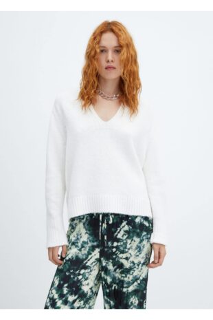 شلوار سبز فاق نرمال زنانه مانگو 57006030