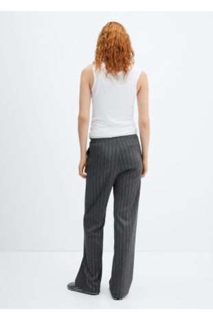 شلوار بنفش فاق نرمال زنانه مانگو 57055798