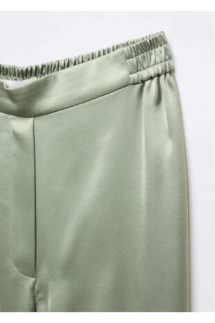 شلوار سبز فاق نرمال زنانه مانگو 57005982