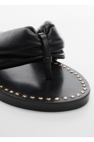 صندل سیاه زنانه مانگو 57010038