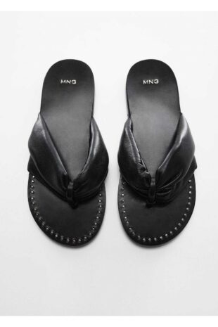 صندل سیاه زنانه مانگو 57010038