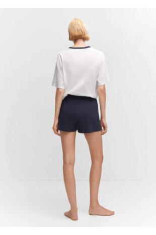 پیژامه سفید فاق نرمال زنانه مانگو 57041182