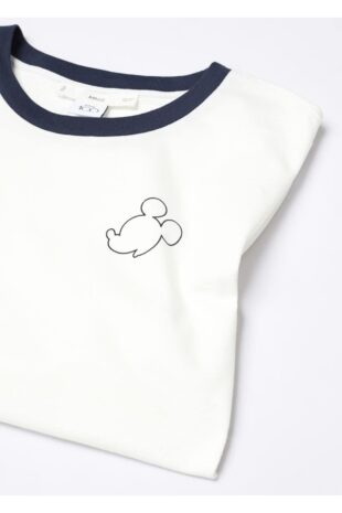 پیژامه سفید فاق نرمال زنانه مانگو 57041182