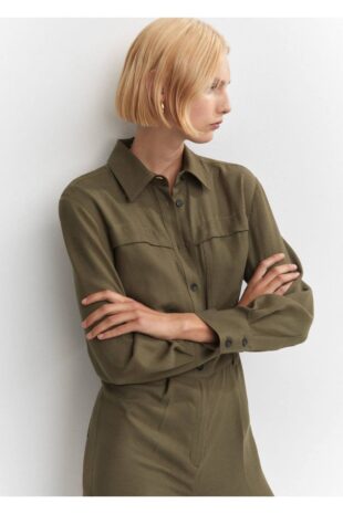 لباس خاکی زنانه مانگو 57056001