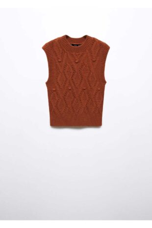 بافت نارنجی زنانه مانگو 57075808