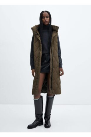 کت خاکی زنانه مانگو 57856710