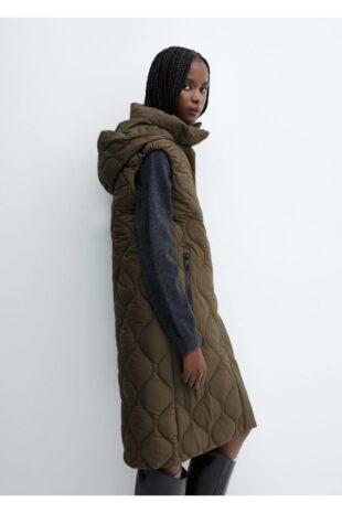 کت خاکی زنانه مانگو 57856710