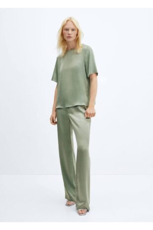 بلوز سبز زنانه مانگو 57085976