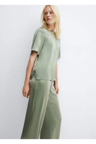 بلوز سبز زنانه مانگو 57085976