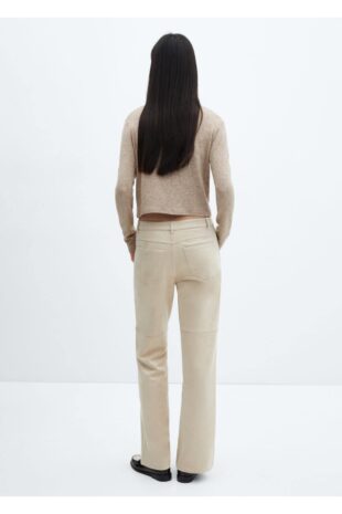 ژاکت قهوه ای زنانه مانگو 57067733