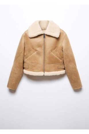 کت بژ زنانه مانگو 57075982