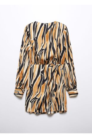 لباس قهوه ای زنانه مانگو 57045981