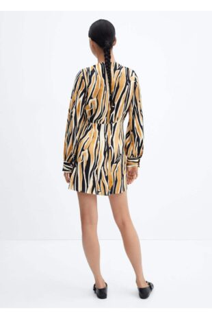 لباس قهوه ای زنانه مانگو 57045981