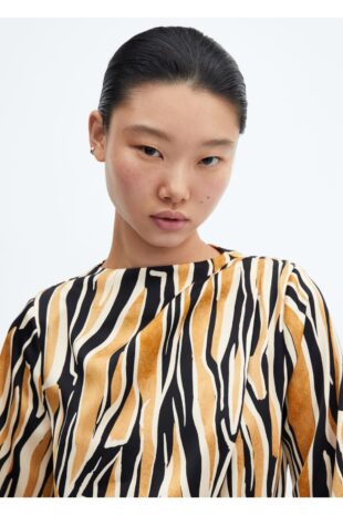 لباس قهوه ای زنانه مانگو 57045981