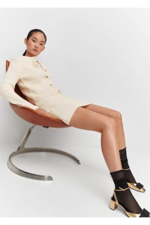 دامن سفید زنانه مانگو 57083815