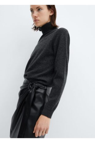 دامن سیاه زنانه مانگو 57095968