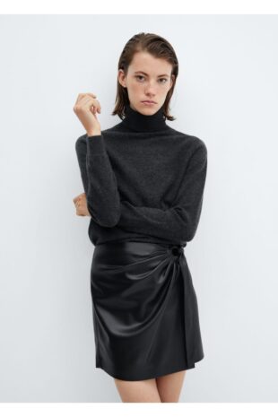 دامن سیاه زنانه مانگو 57095968