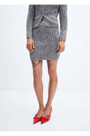 دامن سیاه زنانه مانگو 57067757