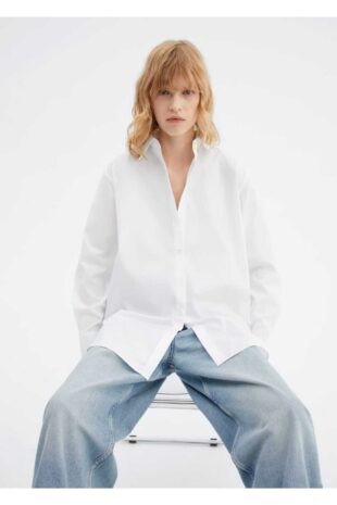 پیراهن سفید زنانه مانگو 57095808