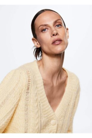 ژاکت بژ زنانه مانگو 37005963